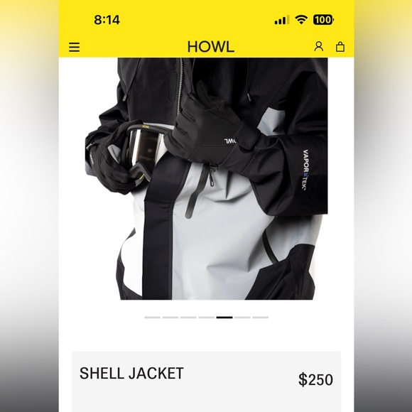 Howl Unisex Snow Shell Jacket - Picture 4 of 9